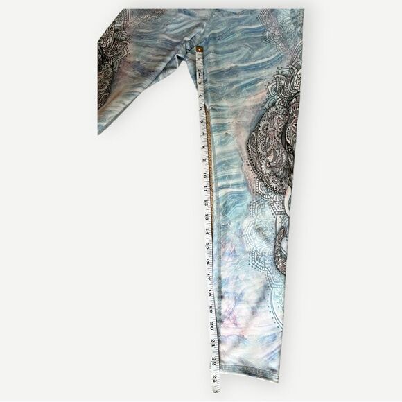 Evolution and Creation Mandala Elephant Print Stretch Leggings. Small. - Picture 4 of 6